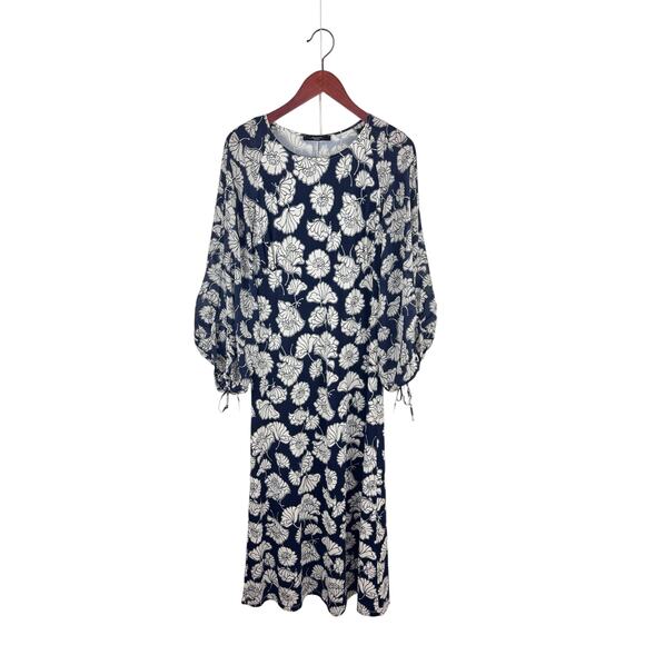 Max Mara Jersey Dress with Silk Sleeves - Picture 2 of 10